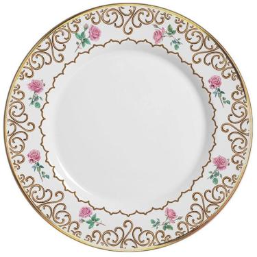 Imagem de Sousplat Sweet Bird Filete Ouro 34 Cm Cerâmica Alleanza