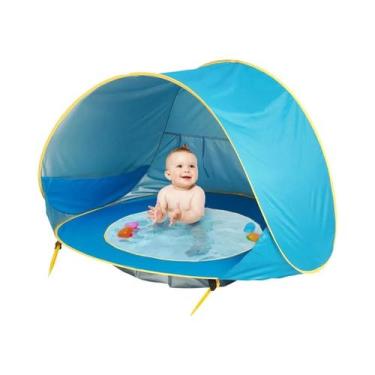 Imagem de Tenda De Praia Impermeável Para Bebês Com Proteção UV, Sombra Para Cam