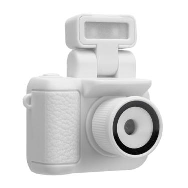 Imagem de Cryfokt Chaveiro Câmera Pequena Câmera Digital Portátil para Estudantes Viajam Uso Diário Gravador de Vídeo 1080P para Atividades No Campus, Reuniões de Família (Branco)