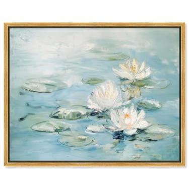 Imagem de Art Remedy Petal Pools II Canvas Classic Landscapes, moldura dourada, 76.2 cm x 61.0 cm