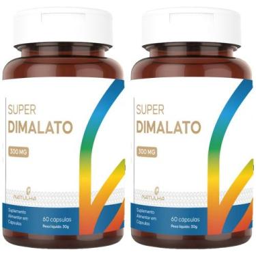 Imagem de KIT 2X Super Magnésio Dimalato 300mg Elementar 60 cápsulas - Natulha