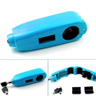 Imagem de Trava De Moto Manete Manopla Guidao Freio Embreagem Cadeado Antifurto Acelerador Motocicleta Bicicleta Bike Proteçao