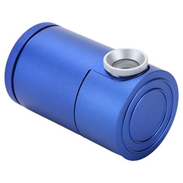 Imagem de Lupa de diamante, visor de alumínio ajustável com 3 grupos de lentes para imagens claras, mesa de objetiva flocada para observação de joias (azul)