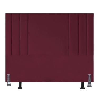 Imagem de Cabeceira Suede 140 Cm Casal Moderna Frame Estofada Cama Box Bordo