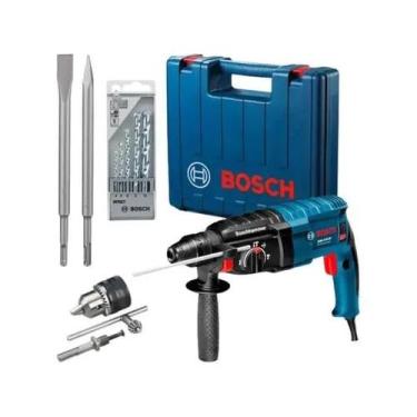 Imagem de Martelete Perf Rompedor 820w Gbh 2 24 D Bosch Com Acessórios Cor Azul 