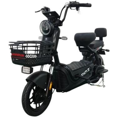 Imagem de Bicicleta Scooter Elétrica 600W Alarme Eko-5 Preta Duos