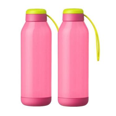 Imagem de Kit 2 Garrafinhas Squeeze De Água Esporte Ultra 1 Litro Garrafa Treino