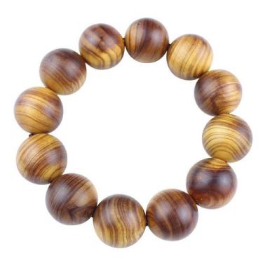 Imagem de Pulseira de miçangas Thuja Sutchuenensis 20mm para homens e mulheres -