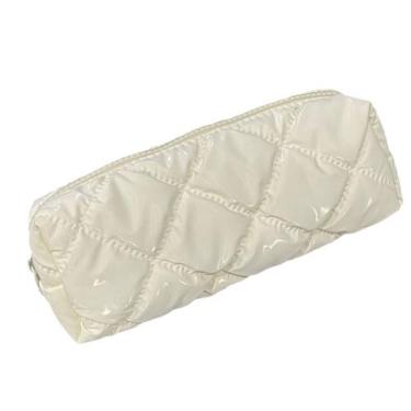 Imagem de Estojo de lápis Trendy Milk Fufu branco de algodão e linho - yiweisai