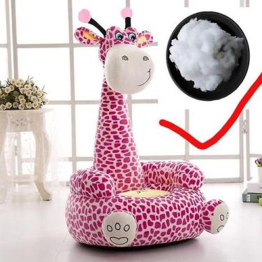 Imagem de Sofá de assento infantil, desenho animado, animal, girafa, couro confo