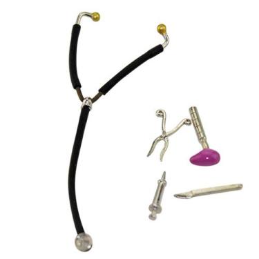 Imagem de Conjunto de estetoscópio Doll House Toy, 5 peças para crianças, Doctor