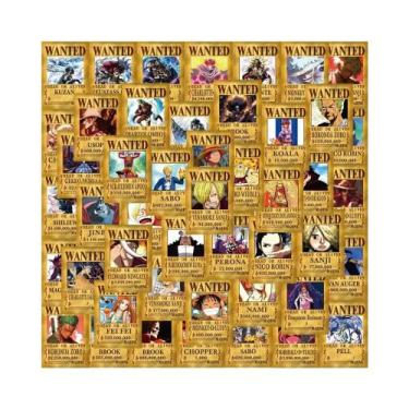 Imagem de Pacote De Adesivos De Cartazes De Procurados Do Anime ONE PIECE, Decal