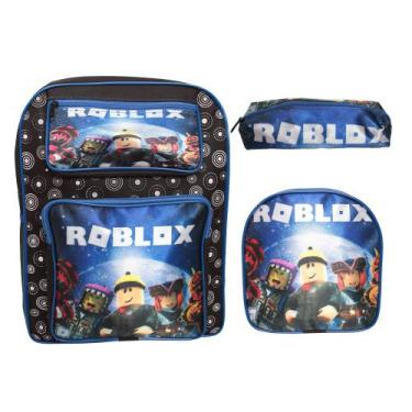 Imagem de Kit Bolsa Escolar Infantil Lancheira Estojo Volta As Aulas - Plike