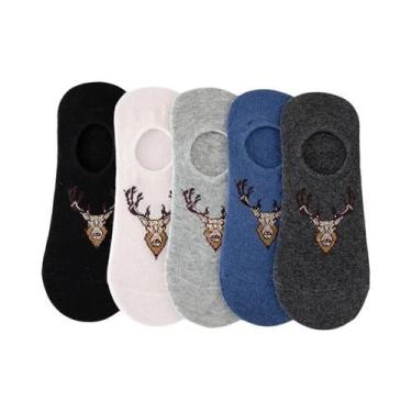 Imagem de Meias Casuais Unissex De Algodão Respirável Com Design De Urso Em Cart