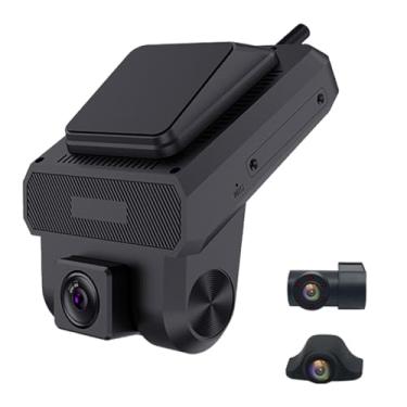 Imagem de Câmera veicular 4G 3 câmeras gravador de vídeo DVR para carro de vigilância FHD 1080p, visão noturna CMSV6 gestão de frotas monitoramento remoto 24 horas, ponto de acesso GPS WiFi, suporta função DMS, gravação cíclica, sensor G