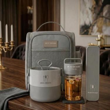 Imagem de Conjunto da Linha Joy com Bolsa térmica Porta talher Pote de Marmita 2