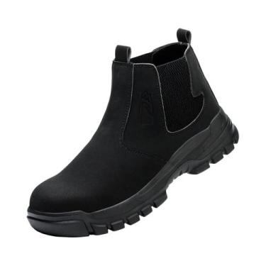 Imagem de Botas De Segurança Para Trabalho Masculinas À Prova d'Água Com Biqueir