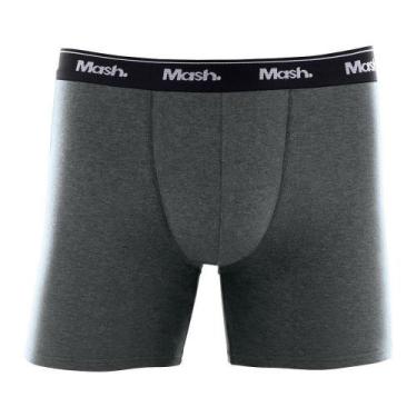 Imagem de Kit C/ 2 Cuecas Boxer Longa Mash 070.40, Cinza-escuro, G
