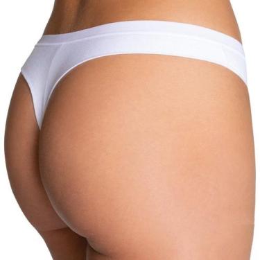 Imagem de Calcinha fio dental algodão lupo 40355-001, M, Branco