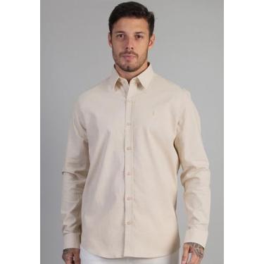 Imagem de Camisa Linho M/L - Red Feather, XGG, Natural