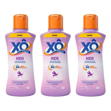 Imagem de Kit 3 Loção Repelente de Insetos Xô Inseto Kids 100ml, Xô Inseto Kids