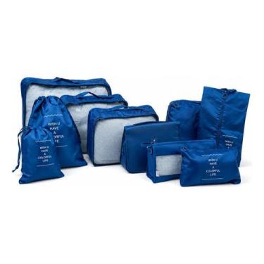Imagem de Organizador necessaire para mala de viagem kit 10 peças coleção unique
