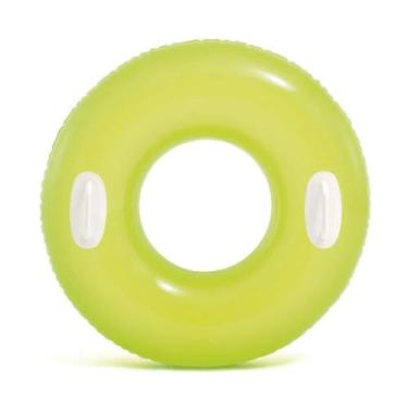 Imagem de Bóia Inflável Esmeralda Grande com Alça 76 Cm - Intex, Amarelo