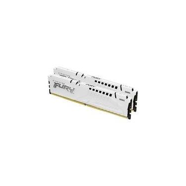 Imagem de Memória RAM Kingston Fury Beast Expo, 32GB (2X16GB), 6000MT/s, DDR5, DIMM, CL30, Branco - KF560C30BWEK2-32