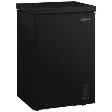 Imagem de Freezer Horizontal Midea 100 Litros Inverter MDRC151FZD303 Preto Bivol