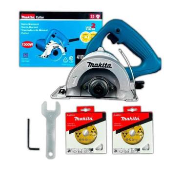 Imagem de Serra Mármore Makita 1300W 110MM Furo 20MM com 2 Discos