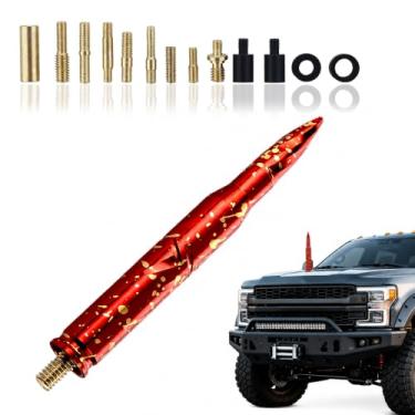 Imagem de Antena de carro colorida céu estrelado, aparência recém-projetada, substituição de antena Bullet adequada para Ford F150 F250 F350 RAM 1500 2501 GMC Denali Chevy Pick-up