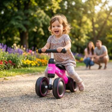 Imagem de Bicicleta Bike Infantil De Equilíbrio Com 4 Rodinhas Para Crianças A P