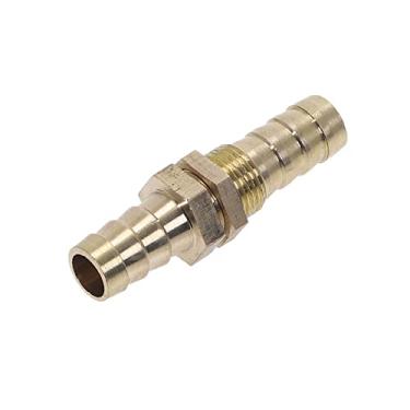 Imagem de Tubo de cobre 6 8 10 12 14 16mm ID Mangueira Barb Anteparo Tubo farpado Adaptador de conector de encaixe de tubo para gás combustível Água, 10mm