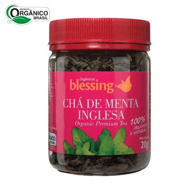 Imagem de Chá de Menta Inglesa Orgânica Premium Folhas Blessing 20 gr 