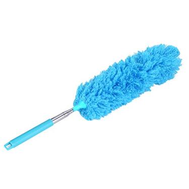 Imagem de Ferramenta de limpeza de poeira flexível, espanador, aço inoxidável para varrer limpeza doméstica suja(azul)