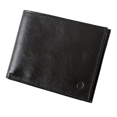 Imagem de Carteira de Couro Legítimo Masculina Cnh Rg Cartões Couro50 265 (Preta)