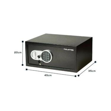 Imagem de Cofre Eletrônico Digital Preto Grande Notebook 43 X 35 Cm