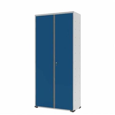 Imagem de Armário Aço Escritório Fechadura 3 Prateleiras Ea302 Azul