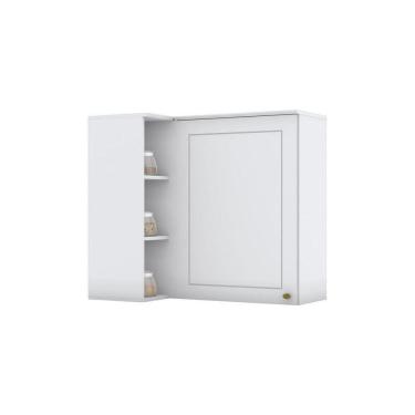 Imagem de Armário Aéreo 94 Cm 01 Porta Americana Henn Branco Hp