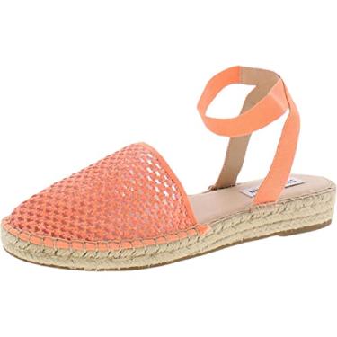 Imagem de Steve Madden Womens Merlene Woven Stretch Espadrilles Orange 6 Medium (B,M)