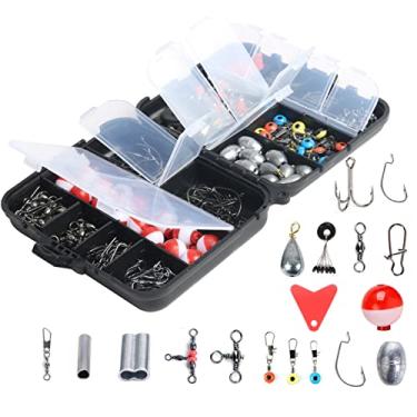 Imagem de Iscas de pesca anticorrosão Jig Hook Sinker Pesos Sortidos Caixa de Equipamento