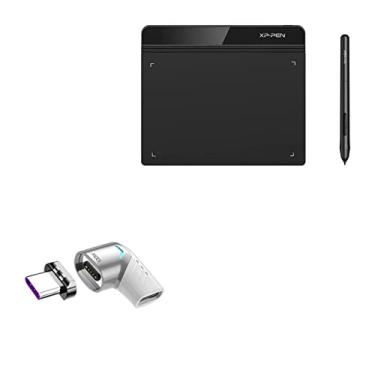 Imagem de Adaptador BoxWave compatível com tablet de desenho XP-Pen XPPen StarG640 (6") (adaptador da BoxWave) - Adaptador de ângulo MagnetoSnap PD, protetor de dispositivo adaptador de carregamento magnético PD ângulo - prata metálico