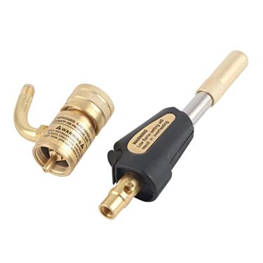 Imagem de Tocha de propano,pontas de tocha turbo, botão ajustável de chama perto da cabeça da tocha, tocha de solda portátil para soldagem HVAC, soldagem de churrasco, com gancho, tocha de propano, pontas de tocha turbo, solderina ajustável por chama