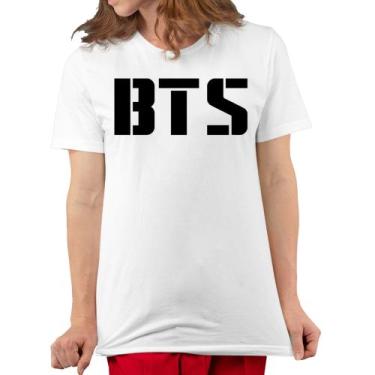 Imagem de Camiseta Personalizada Bts Logo K-Pop - Hot Cloud Shop