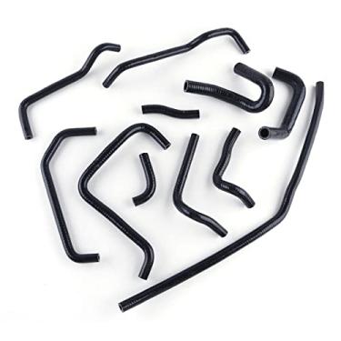 Imagem de LUXERAD Kit de mangueira de refrigeração de radiador de silicone de 3 camadas para Mazda MX5 MX-5 Miata NB MK2 1.8L (preto)