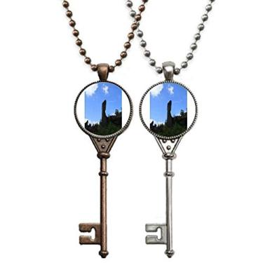 Imagem de OFFbb-USA Colar com pingente de pedra natural nordeste para decoração de casais