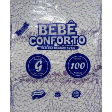 Imagem de Fralda Infantil Bebe Conforto Noturna Laminada G C/100