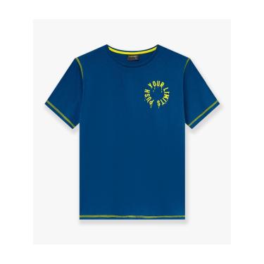 Imagem de Infantil - Camiseta Meia Malha Menino Lemon Azul  menino