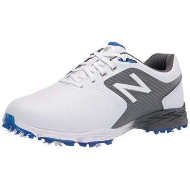 Imagem de New Balance Striker V2 Tênis de golfe masculino, Branco/Cinza, 39
