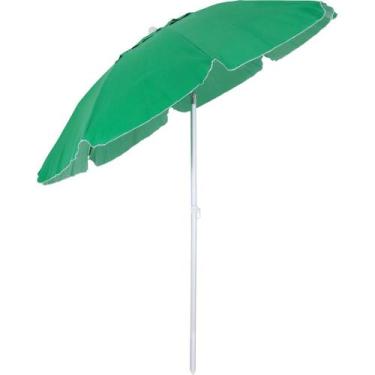 Imagem de Guarda-Sol Articulado 2,00m em Bagum e Alumínio Verde Bandeira Bel, 2,
